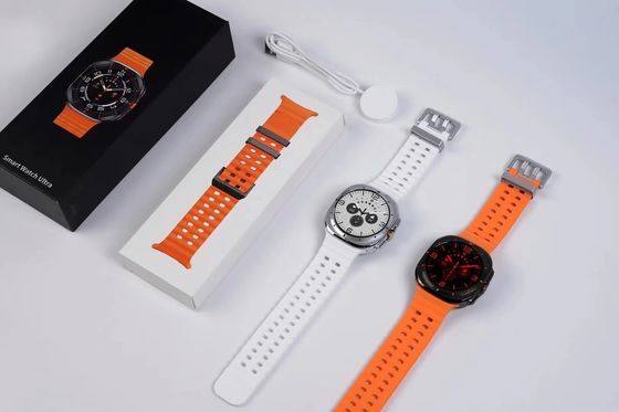 Najnowszy 2025 W7 Ultra GPS Round Smartwatch dla mężczyzn i kobiet Monitor tętna Bateria 3.8V/400mAh-702224