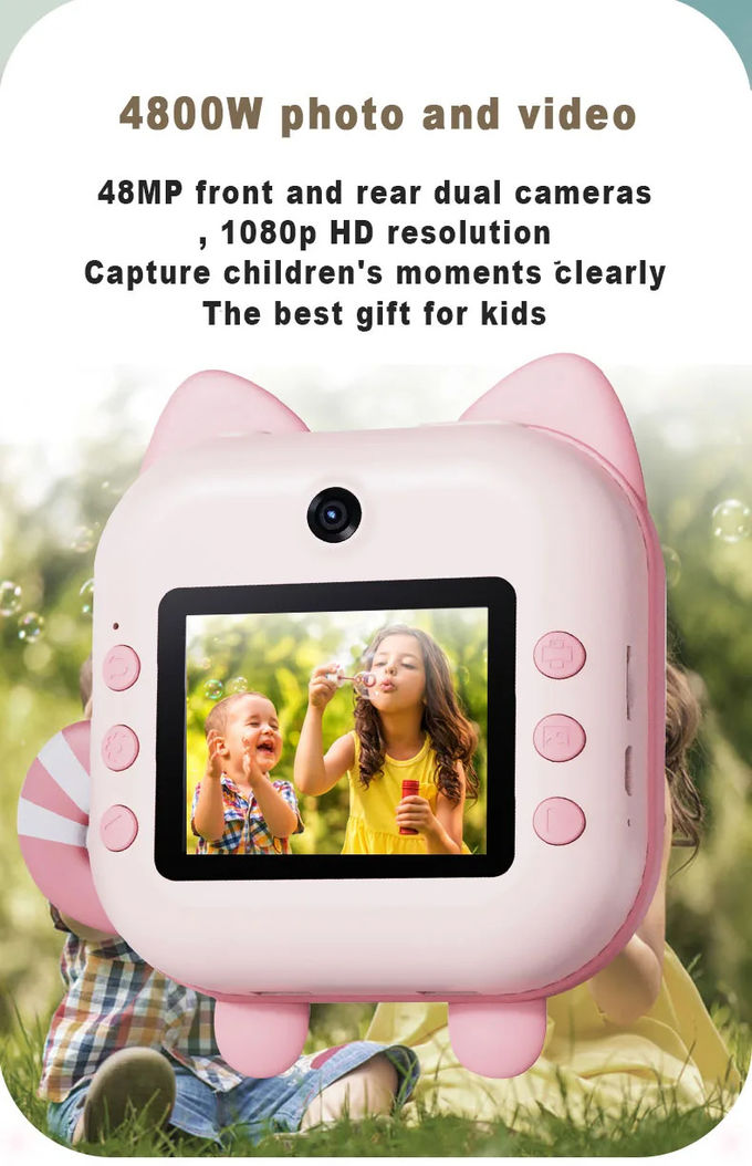 Kids Instant Camera Photo Print Camera For Children 2.4“ Video Digital Camera With Print Paper For Child